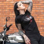 Czarna koszulka damska T-shirt kolekcja "Wings"