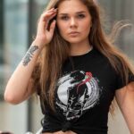 Czarna koszulka damska T-shirt kolekcja "Drive"