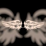 Naklejki White"Wings"